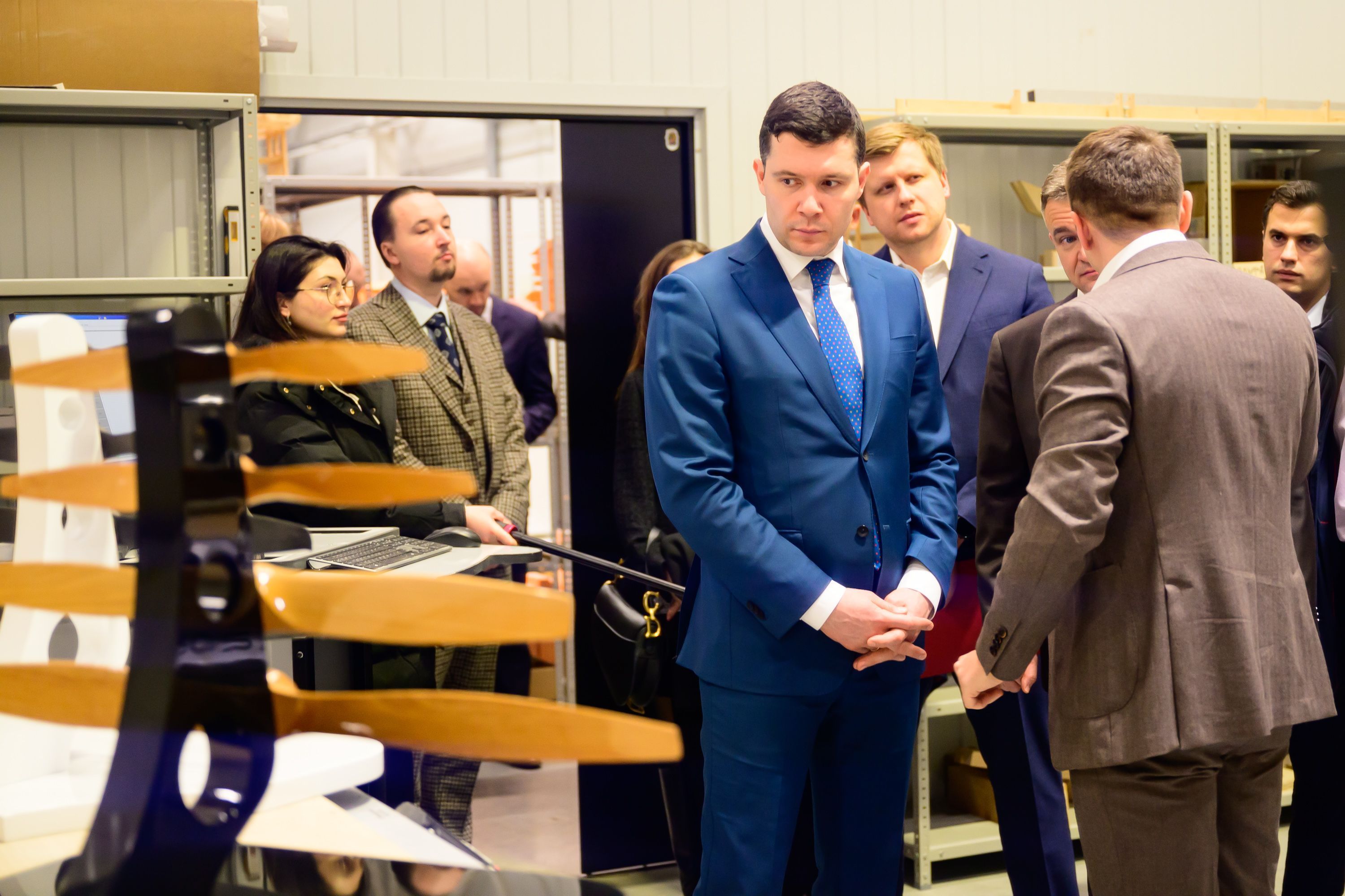 Minister of Industry and Trade Anton Alikhanov visited enterprises of the Rudnevo industrial park at SEZ "Technopolis Moscow"