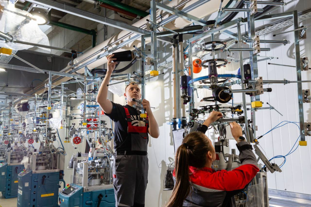 The production of medical compression knitwear has been launched at the Rudnevo Industrial Park