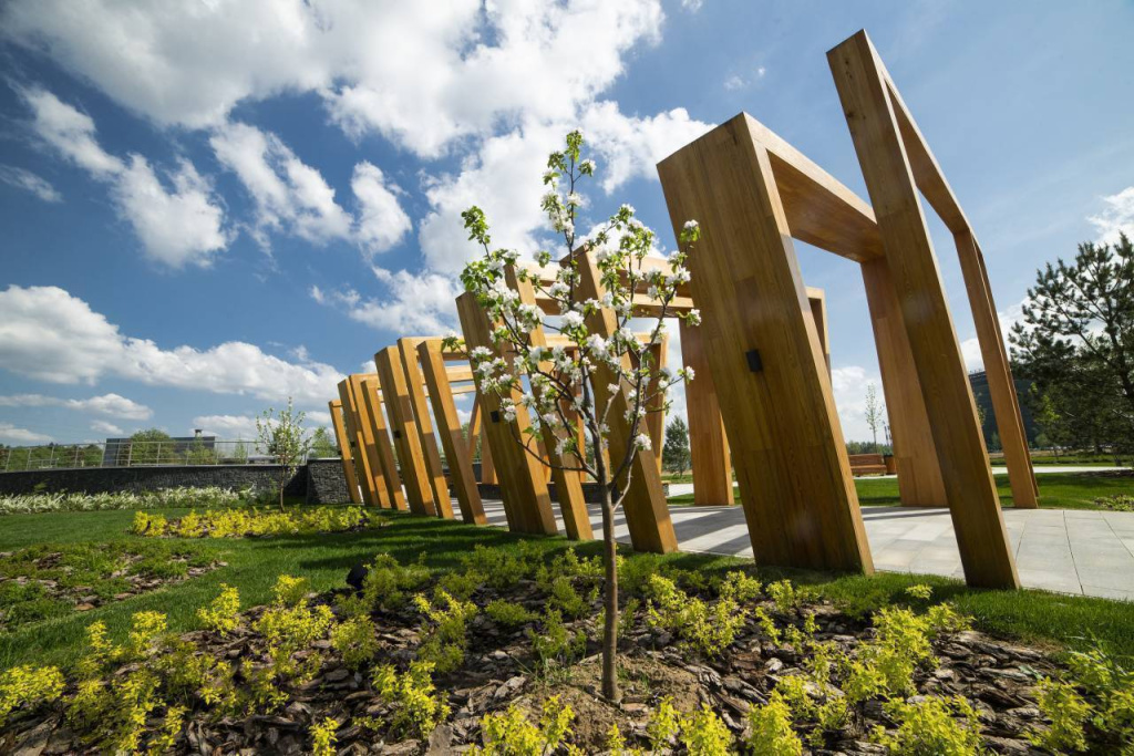 A park with an amphitheater and a summer veranda will appear in the Technopolis Moscow SEZ