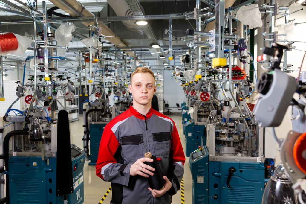 The production of medical compression knitwear has been launched at the Rudnevo Industrial Park